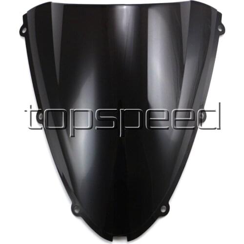 Motorcycle Windshield Windscreen For Kawasaki Ninja ZX6R 2005 2006 2007 2008 /ZX10R 2006-2007 Black