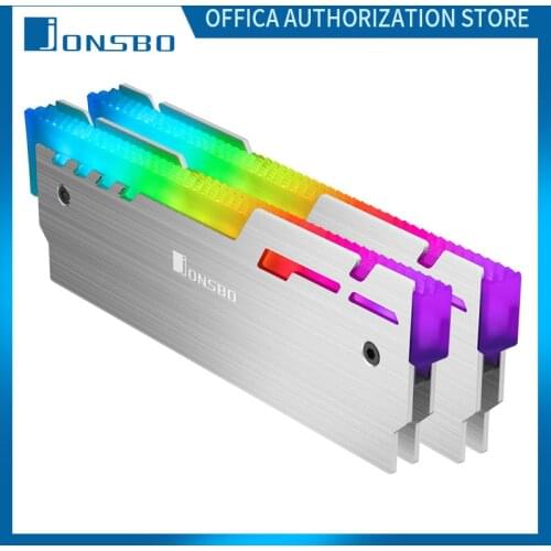 JONSBO NC-3 Memory Cooler RAM Cooler 5V3PIN A-RGB Desktop Memory Cooling Pad ARGB Light Console Memory Cooler