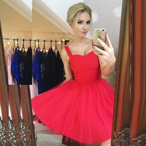 Homecoming Dresses 2020 A-line Sleeveless Tulle Elegant Formal Short Party Gowns Ever Pretty New Vestidos