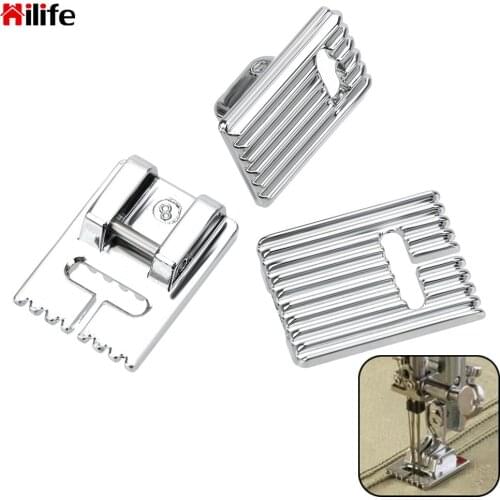 Making Pleat Tank Presser Feet Sewing tool Grooves Sewing Machine Foot Sewing Machine Accessories