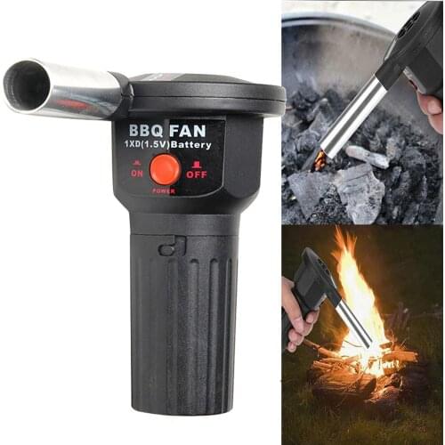 Free shipping Handheld Battery Powered BBQ Fan Air Blower for Outdoor Camping Picnic Barbecue Cooking Tool Grill Accessories