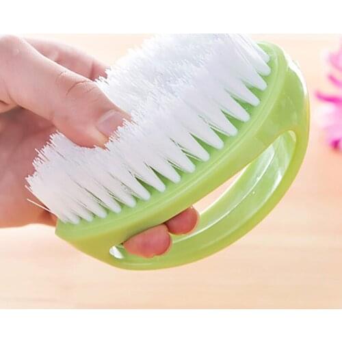 Clothing Pants Shoes Dust Removal Cleaning Soft Bristles Brush With Plastic Handle，Candy Colors Housework Cleaning Soft Brush