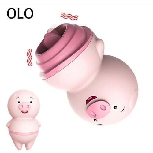 Cute Pig Tongue Lick Vibrators For Women Anal Clitoris Nipple Massager Sex Toys Female Masturbator Erotic Machine Sextoys Shop