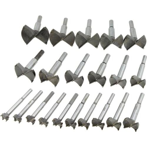 14mm~55mm 15mm 20mm 30mm 40mmCutting Diameter Hinge Boring Forstner Drill Bit Woodworking Hole Saw Wood Cutter Silver Tone 20