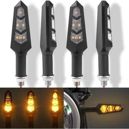 1 Pair Universal Motorcycle Turn Signal Light Motorbike Led Indicator DRL Brake Flash For Honda For Yamaha For Kawasaki 12V