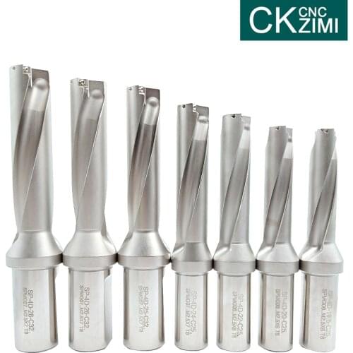 1pc 12.5-36mm 2D depth SP series U drill fast drill Indexable bit drilling Shallow Hole CNC Machinery Lathes For SP series blade