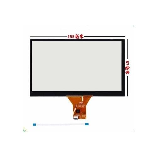 6.2 inch 155mm*87mm capacitive touch screen, GPS vehicle navigation touch screen panel sensor, free delivery