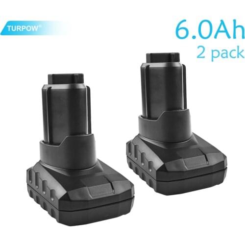 Turpow Rechargeable battery For Ridgid R82059 6.0mAh 12V Power Tools Li-Ion Battery Replacement L1215 L1215P L1215R 4932 58493