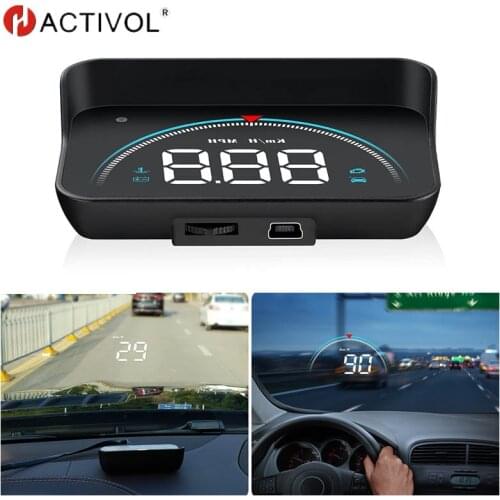 Car HUD Head Up Display OBD2 II EUOBD Overspeed Warning System Projector Windshield CAR Electronic Alarm head up display HUD