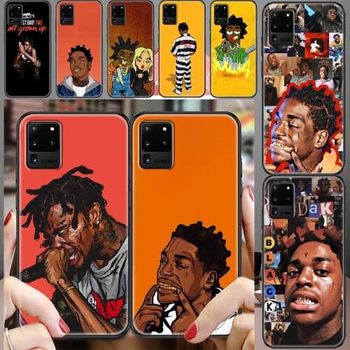 Kodak Black Rapper Phone case For Samsung Galaxy Note 4 8 9 10 20 S8 S9 S10 S10E S20 Plus UITRA Ultra black tpu bumper pretty