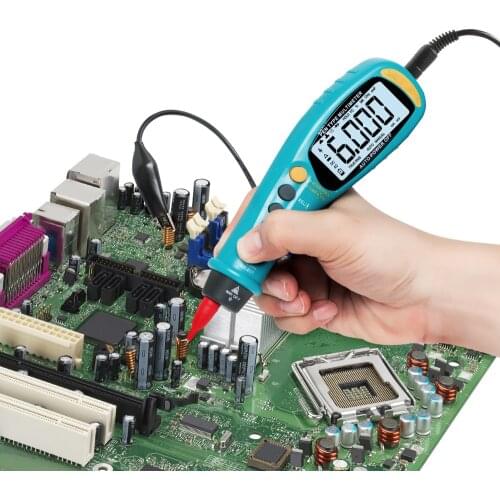 True RMS NCV 6000 Counts Pen Type Digital Multimeter Auto-Rang AC/DC Voltage Resistance Capacitance Temperature Tester Electron