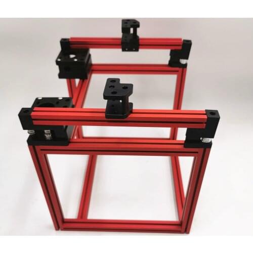 Funssor Voron V0 Corexy 3D Printer 1515 extrusion frame kit with Black/Red CNC machined metal parts