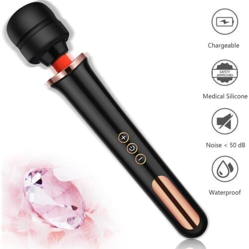 Sex Toys for Women 10 Speeds Powerful magic wand G-Spot Stimulator massager Adult Toy Products USB Rechargable AV Vibrators