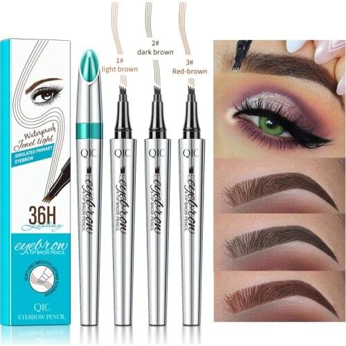 1pc Waterproof Eyebrow Tattoo Pen Microblading Pencil for Professional Makeup Draws Natural Brow Hairs and Fills In Sparse Areas