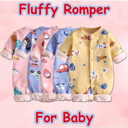 Baby Clothes Romper baby boy clothes set Newborn Infant Baby Boy Girl Long Sleeve Cartoon Fluffys Romper Jumpsuit Clothes