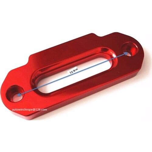 Red 4000lbs Aluminum Hawse Fairlead,Synathetic Rope Fairlead, universal aluminum hawse fairlead,UTV Fairlead Spool