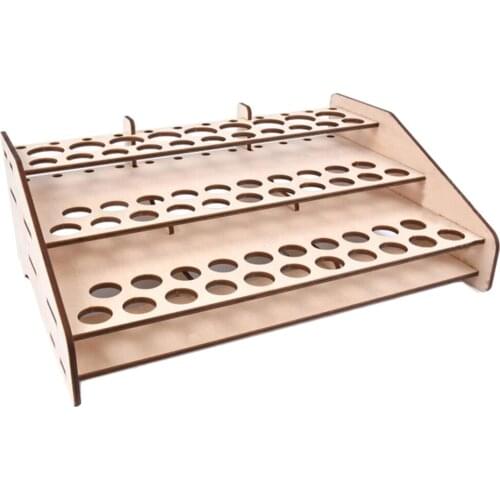 Multi Layer Wood Model Paint Rack Modular Tidy Organizer Bottle Holder #124