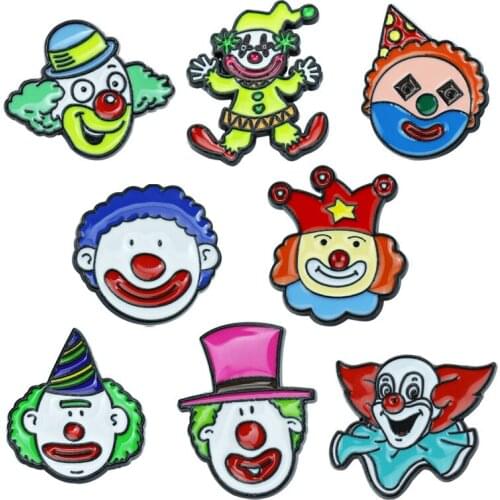 Halloween Fashion Jewelry Gifts Hard Enamel Pins Collect Cute Joker Metal Cartoon Brooch Backpack Hat Bag Collar Lapel Badges