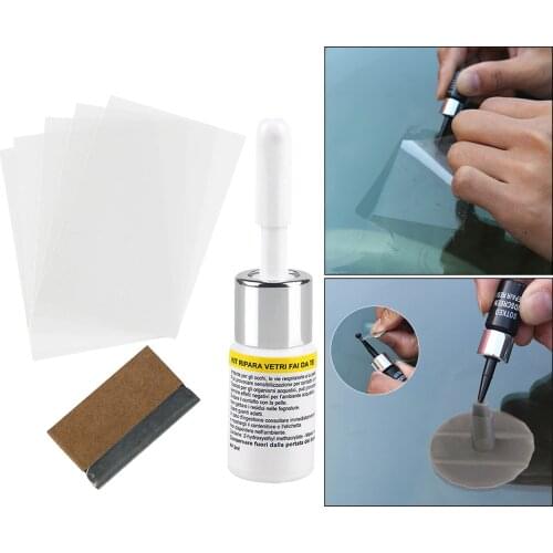 Cracked Glass Repair Kit Windshield Kits DIY Cars Window Repair Tools