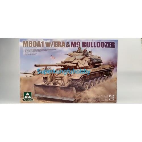 TAKOM 2142 1/35 U S M C M60A1 w/ERA & M9 Bulldozer Model Kit