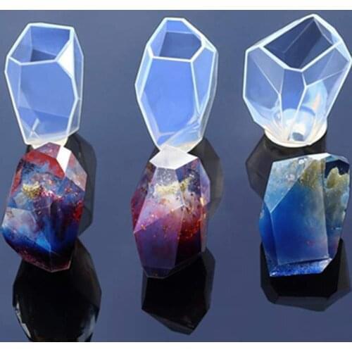 Irregular Crystal Epoxy Cut Surface Stone Silicone Mould DIY Handmade Jewelry Decoration Mould Aromatherapy Gypsum Candle Mould