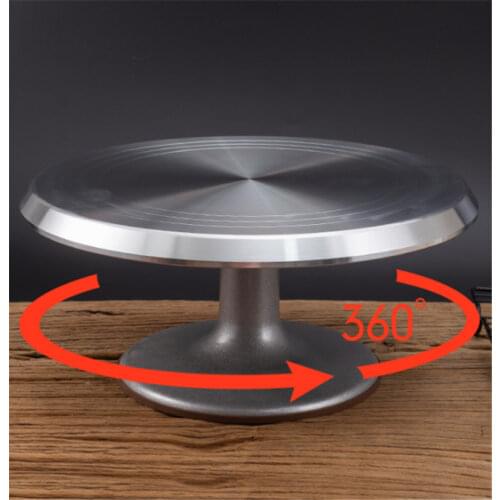 Stainless steel Cream cake non-slip turntable decorating rack baking tools set Decorating table 12 inch aluminum alloy turntable