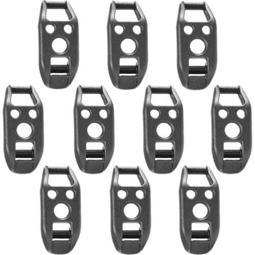 New-10Pcs Tent Poles Base Fixed Buckle Canopy Pole Connector Tents Webbing Fixing for Outdoor Camping Hiking