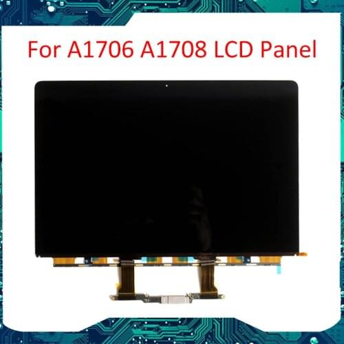 New Original 13" A1706 A1708 LCD Panel for MacBook Pro Retina A1708 A1706 Display Screen Panel 2016 2017