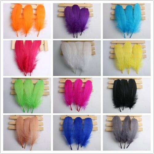 Wholesale 20pcs/lot High Quality Goose Feathers For Crafts 5-7inches / 13-18cm Feather Jewelry Decoration Accessories Plume