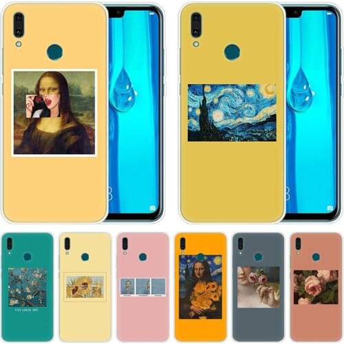 Great art aesthetic van Gogh Mona Lisa painting David Case for Huawei Mate 30 20 Lite 10Pro Y5 Y6 Y7 Pro 2019 Y9 Prime 2019 2018