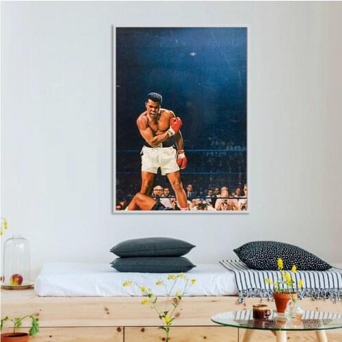 Muhammad Ali Poster Modern Wall Art Home Decorative Hanging Painting Cuadros Decoracion Salon Wall Art Canvas Wall Painting