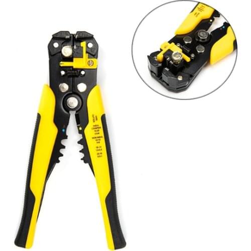 AMT-103B Cable Wire Stripper Cutter Crimper 8'' Automatic Multifunctional TAB Terminal Crimping Stripping Plier Tools