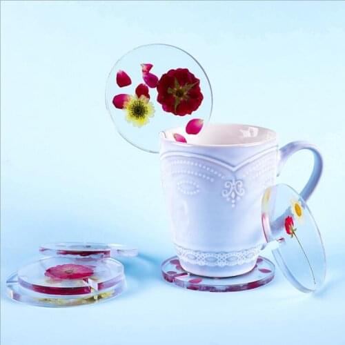 Transparent Silicone Mould Dried Flower Resin Decorative Craft DIY Cactus Coaster Mold Epoxy Resin Molds For Jewelry