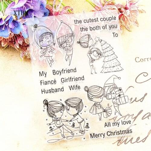 Hot selling little man transparent clear stamp / silicone seal roller stamp DIY scrapbook album / card production