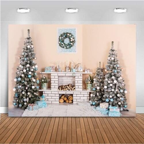 Christmas backdrop for photography fireplace background for photo studio newborn baby portrait photo shhot photographic backdrop