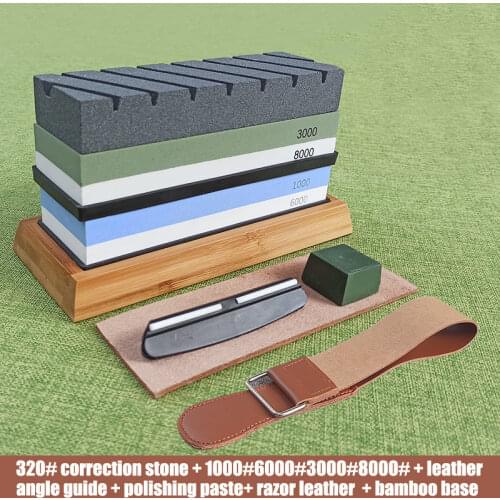Whetstone Sharpening Stones Professional Knife Sharpener grinding stone water stone kitchen Tool 1000 3000 6000grit Double-sided