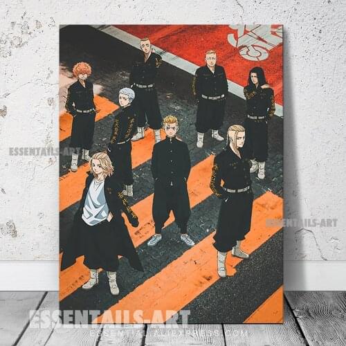 Tokyo revengers Real life art Canvas Wall Art Painting Poster Bedroom Study studio print Living kid Room Home Decoration Prints