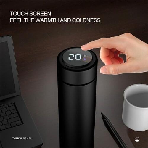 500ML Intelligent Digital Thermos Water Cup Touch Display Temperature Stainless Steel Creative Thermoses Coffee Mug Gifts