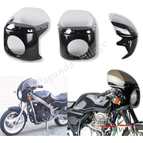 Universal ABS Plastic 7" Headlight Fairing For Triumph Bonneville Yamaha XS XJ XV RD Suzuki GN GR GS GT GZ LS LS 650 Savage