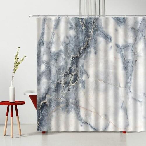 Marble Shower Curtain Marble shower curtain Polyester Shower Curtain Bathroom Curtain Set Anti-Mold Bathroom Curtains