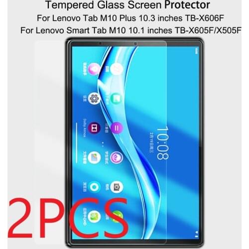 2PCS Tempered Glass Screen Protector For Lenovo Tab M10 FHD Plus 10.3 TB-X606 Tablet Protect Film For M10 10.1 TB-X306 2nd Gen