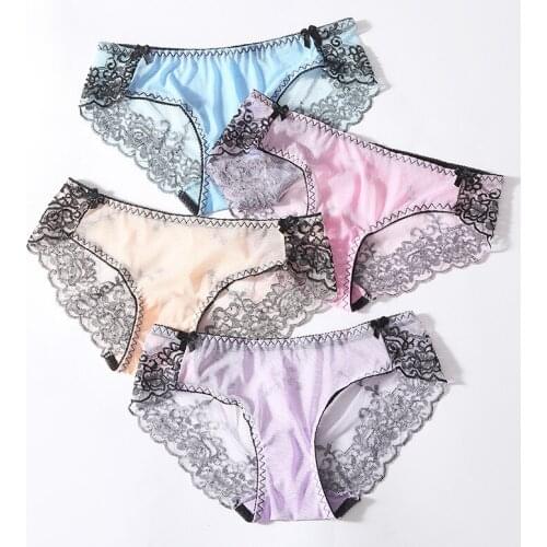 Low-waisted Women Shapers Knickers Pants Pantie Embroidery Briefs Body Shapewear Lady Underwear