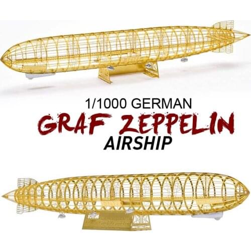 1/1000 German Graf Zeppelin Airship Brass PE Detail Model DIY Puzzle 3D Three Dimensional Assembly Metal Structure Model For Toy
