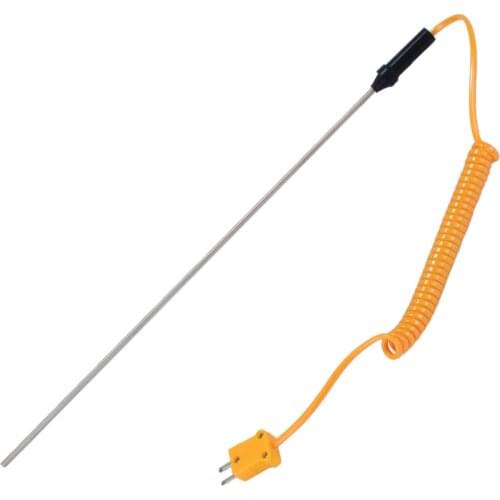 1pc K-Type Thermocouple Probe Sensor Temperature Controller -50C to 1200C with Wire Cable 100/ 300/ 500mm Mayitr Measuring Probe