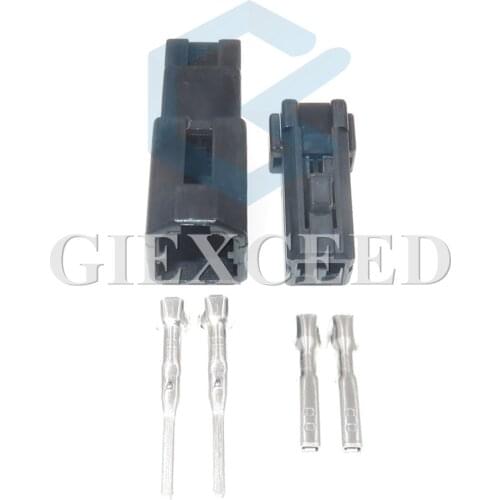 2 Sets 2 pin 174057-2 174056-2 car speaker plug tweeter plugs auto electric harness female male connector socket for Mazda