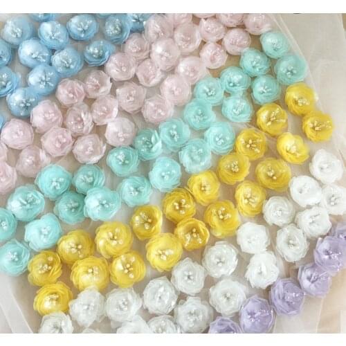 Wedding Dress 3D Flower Sequins Lace Patch Applique For DIY Dolls Clothing Sewing On Patches Accessories Beading Appliques Nice