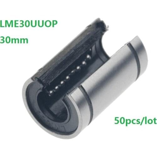 50pcs/lot 30mm LME30UUOP LME30OP LME30UU-OP open linear motion ball bearing bush bushing for CNC DIY Open Type Linear Bearing