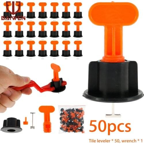 51 Pack Level Wedges Tile Spacers for Flooring Wall Tile Spacer Carrelage Tile Leveling System Construction Tool Parts