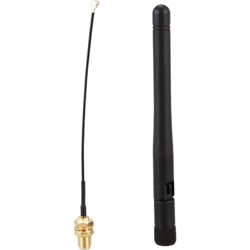 900-1800MHZ Antenna 3Dbi GSM RP-SMA Plug Rubber Waterproof Lorawan Antenna + IPX to SMA Small Cable Extension