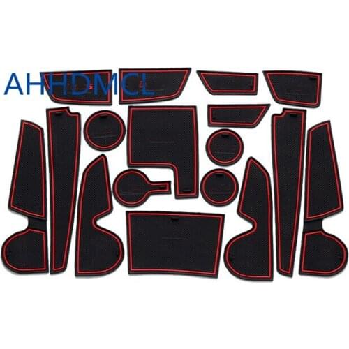 Car Anti-Dirty Pad Door Groove Gate Slot Cup Armrest Storage Pad Anti-Slip Mat For Hyundai iX25